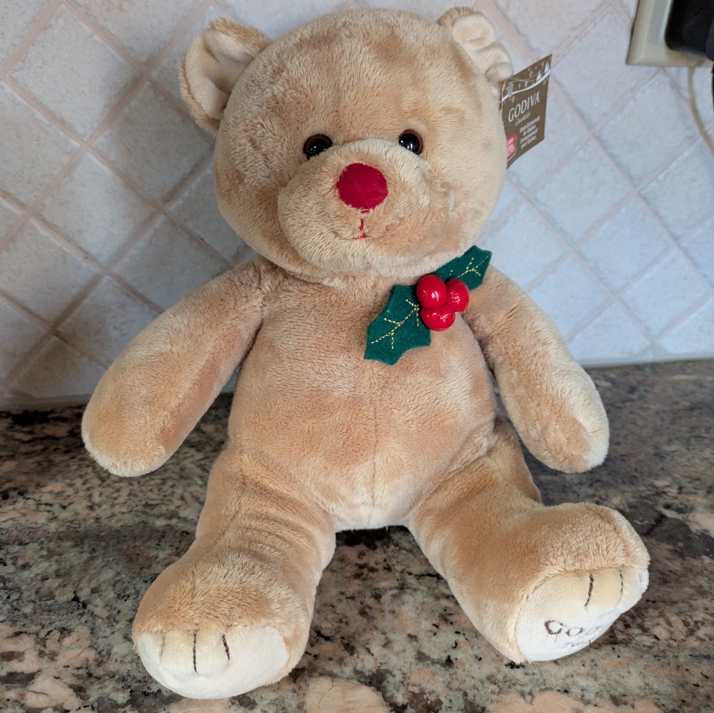 2009 GUND Godiva Chocolates Plush Christmas Bear